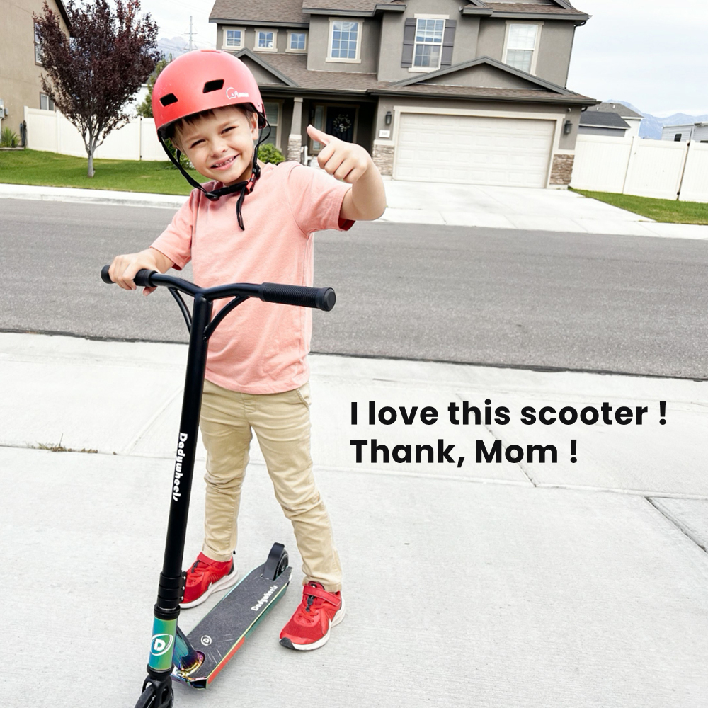Pro Scooter for Kids 6+ | 31.5" Height & 220 LBS Limit | Durable Trick Scooter for Skate Park & Street
