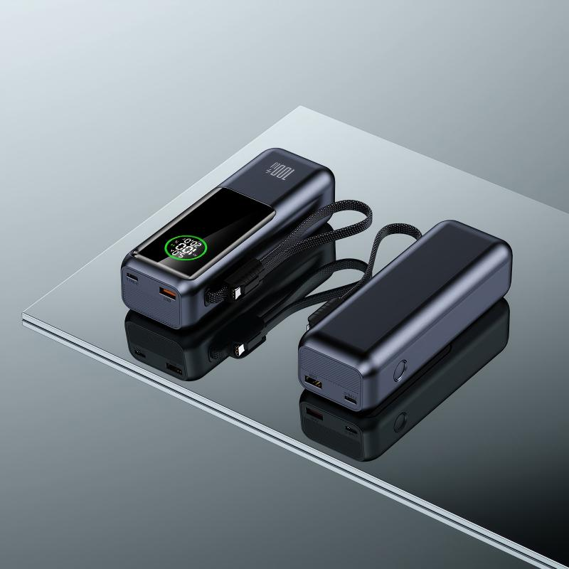 DITO 100W 20000 mAh Dual Fast charge Power Bank with Built-in Type C Cable