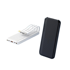 DITO 22.5W 10000 mAh fast charge power bank with 4 cables