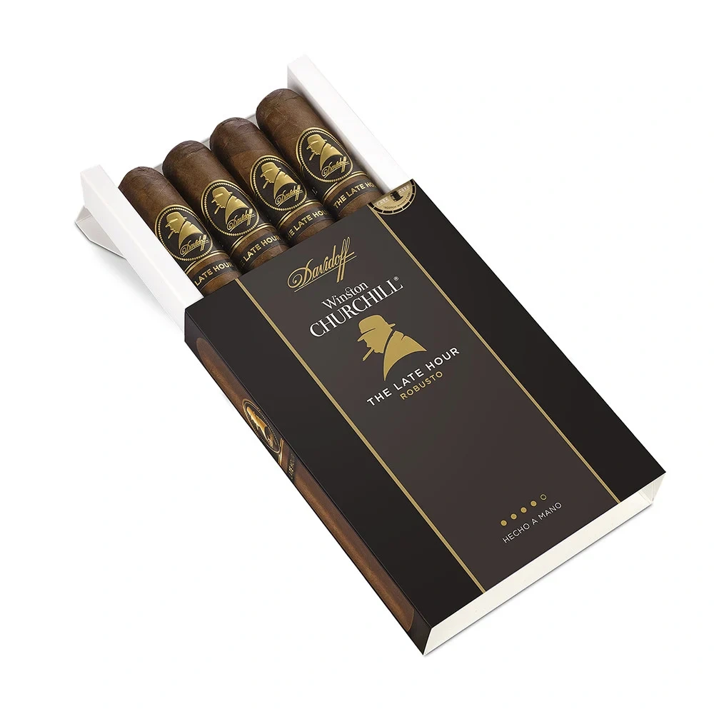 Davidoff Winston Churchill The Late Hour Robusto 大卫杜夫 温斯顿丘吉尔 至暗时刻 罗布图（4支*5盒） （澳门自提）