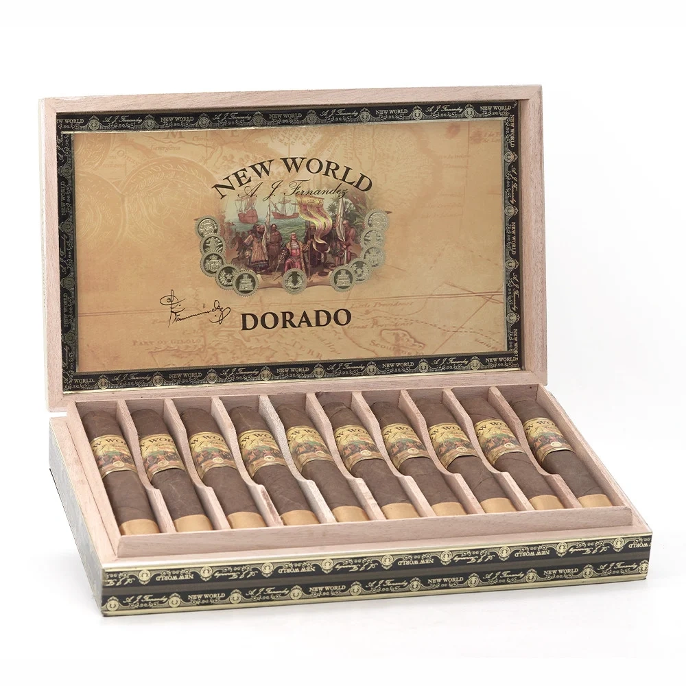 AJ Fernandez New World Dorado Robusto AJ费尔南德斯新世界多拉多罗布图10支/盒（澳门自提）