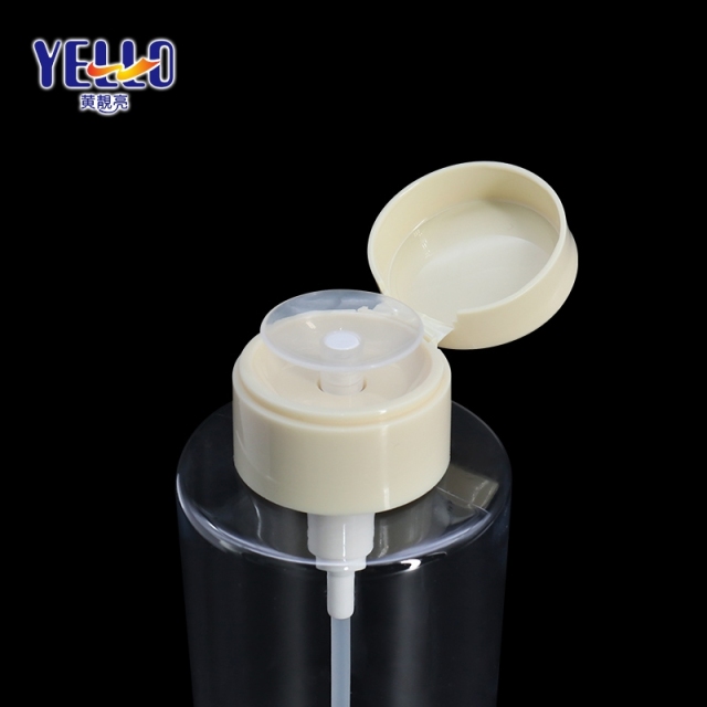 Durable Plastic Cosmetic Makeup Remover Container 500ml , Nail Polish Remover Pump Bottle