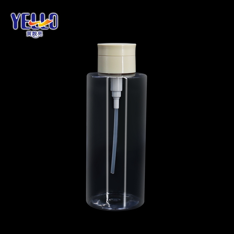 Durable Plastic Cosmetic Makeup Remover Container 500ml , Nail Polish Remover Pump Bottle