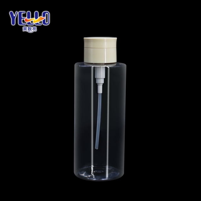 Durable Plastic Cosmetic Makeup Remover Container 500ml , Nail Polish Remover Pump Bottle