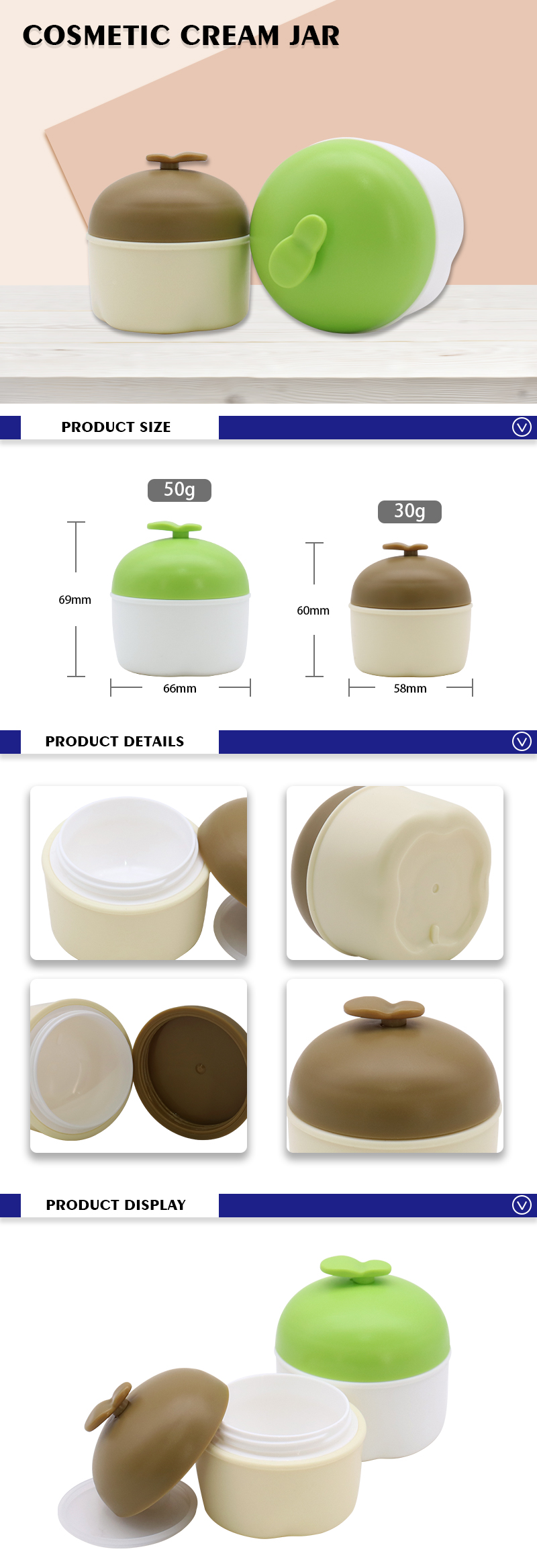 Cute Cosmetic Cream Jar