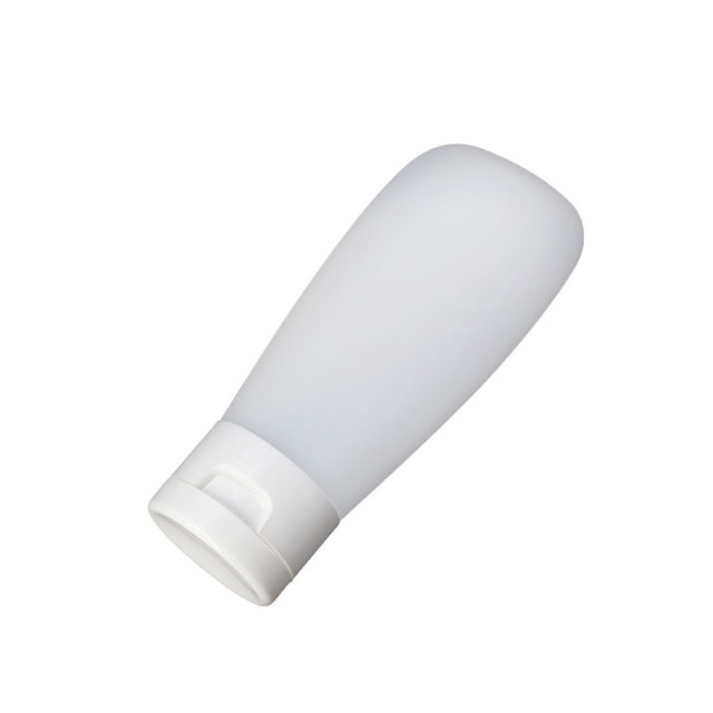 White PE Plastic Cosmetic Container Offset Printing Surface 30 / 60Ml