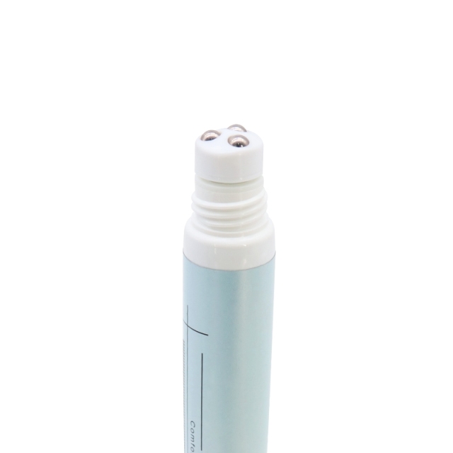 20g Plastic Cosmetic Tubes Metal Roll On Ball For Eye Cream Hot Stamping