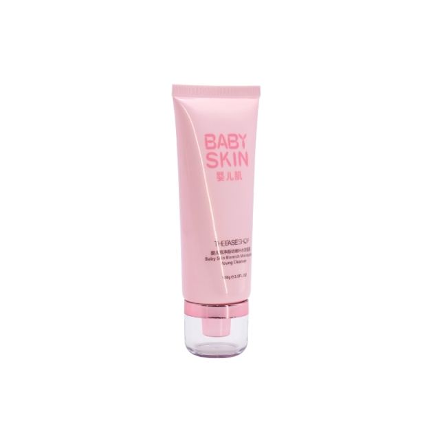 Durable Plastic Cosmetic Tubes 100g For Baby Skin / Facial Cleanser