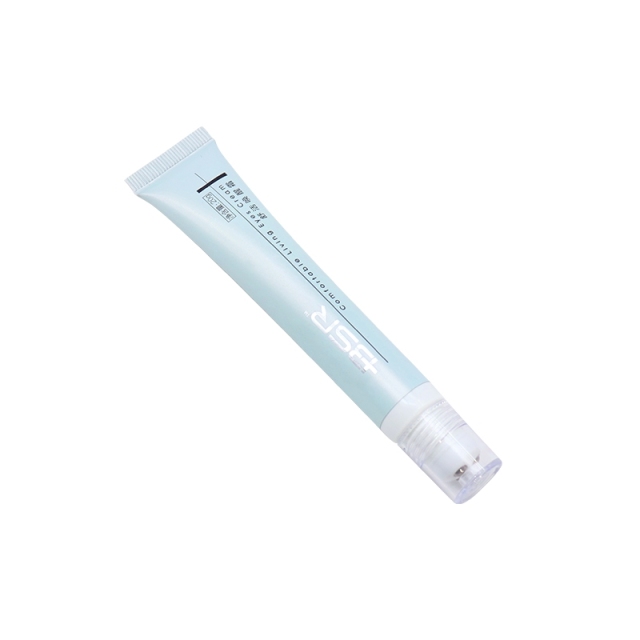 20g Plastic Cosmetic Tubes Metal Roll On Ball For Eye Cream Hot Stamping