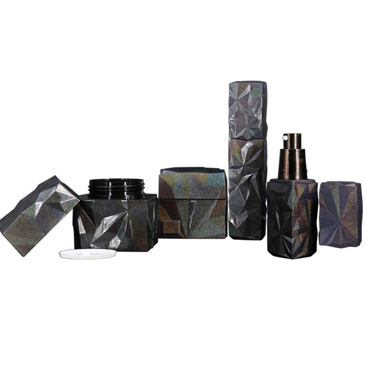 45ml 75ml Skincare Square Empty Lotion Bottle With Pump Custom Color