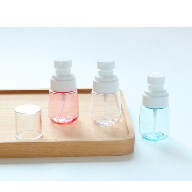 Clear PETG Refillable Cosmetic Bottles , Fine Mist Spray Bottle Custom Color