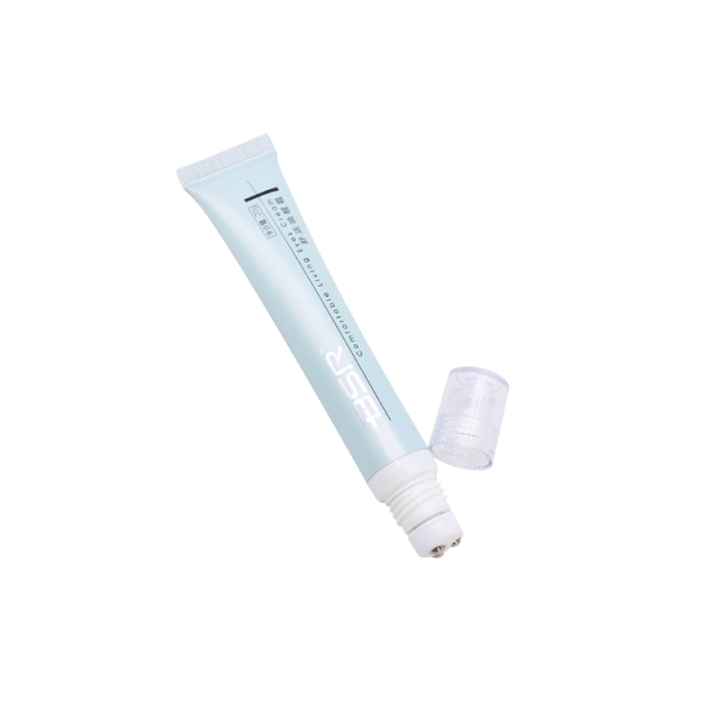 20g Plastic Cosmetic Tubes Metal Roll On Ball For Eye Cream Hot Stamping