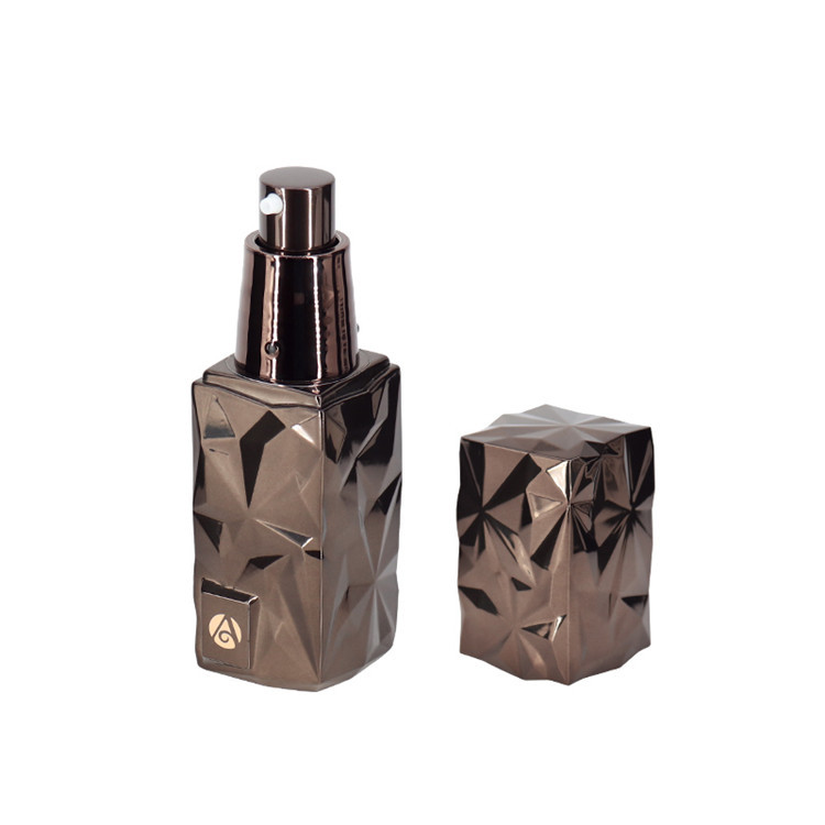45ml 75ml Skincare Square Empty Lotion Bottle With Pump Custom Color