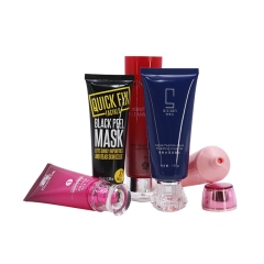 Black Empty Cosmetic Squezze Tube 100ml 120ml LDPE Plastic Material