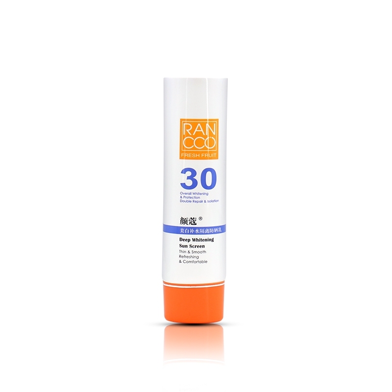 80g 100g Cosmetic Soft Tube For Face Wash Screw Cap Silk Screen