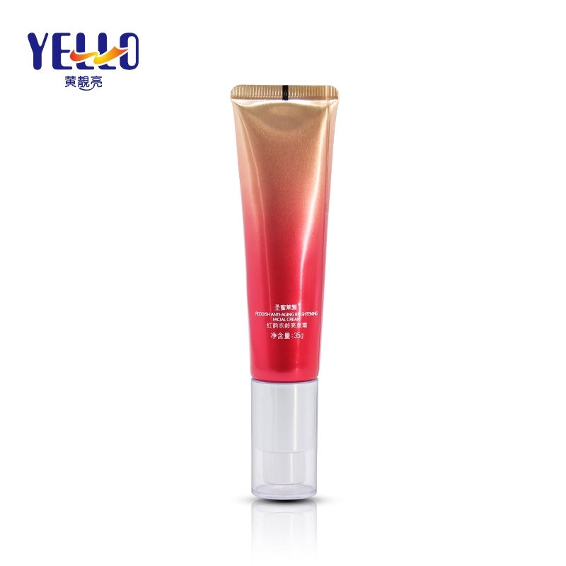 Beauty Laminated Plastic Cosmetic Tubes With Pump Cap For Hand Cream