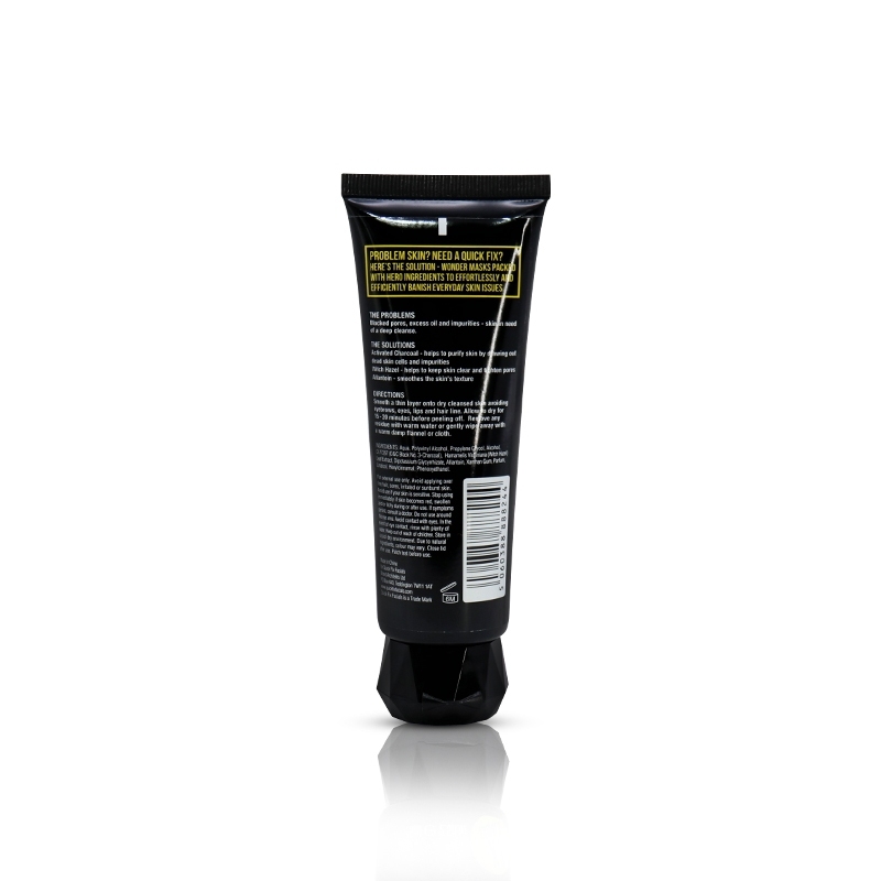 Black Empty Cosmetic Squezze Tube 100ml 120ml LDPE Plastic Material