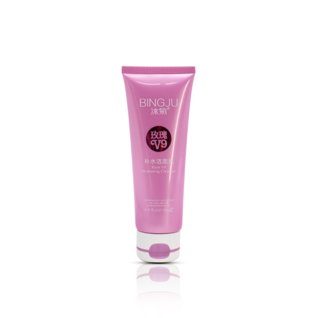 Pink Color Plastic Cosmetic Tubes 120g , Hand Cream Tube With Flip Cap