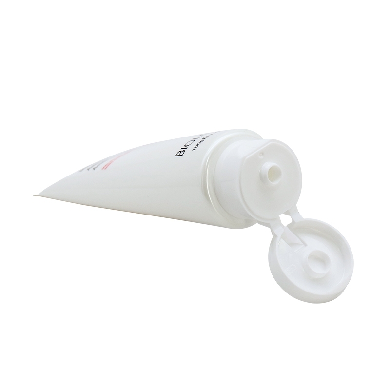 LDPE Refillable White Empty Lotion Tubes , Cosmetic Packaging Tube For Cream