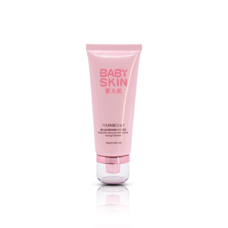 Durable Plastic Cosmetic Tubes 100g For Baby Skin / Facial Cleanser
