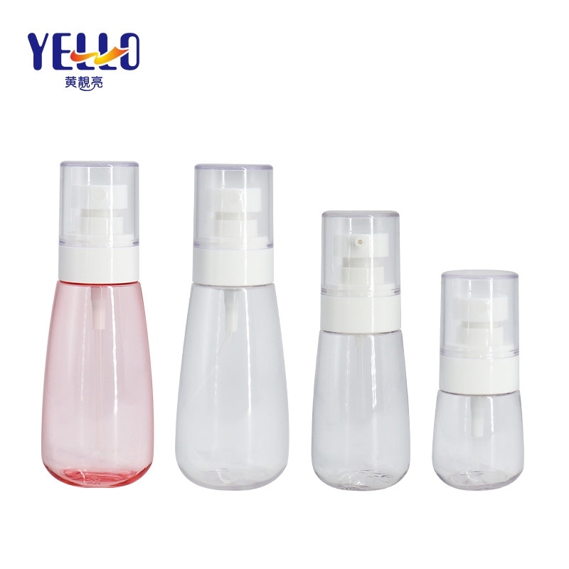 Recyclable Travel Plastic Cosmetic Spray Bottles 100ml Silk Printing