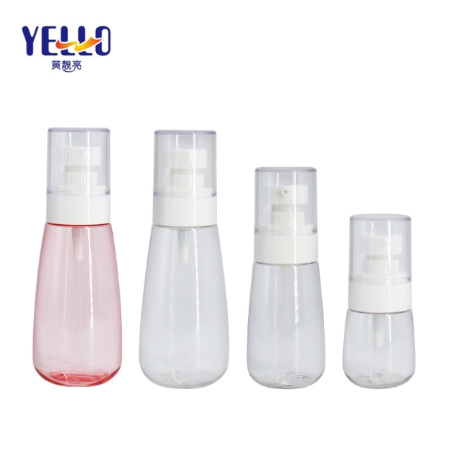 Recyclable Travel Plastic Cosmetic Spray Bottles 100ml Silk Printing