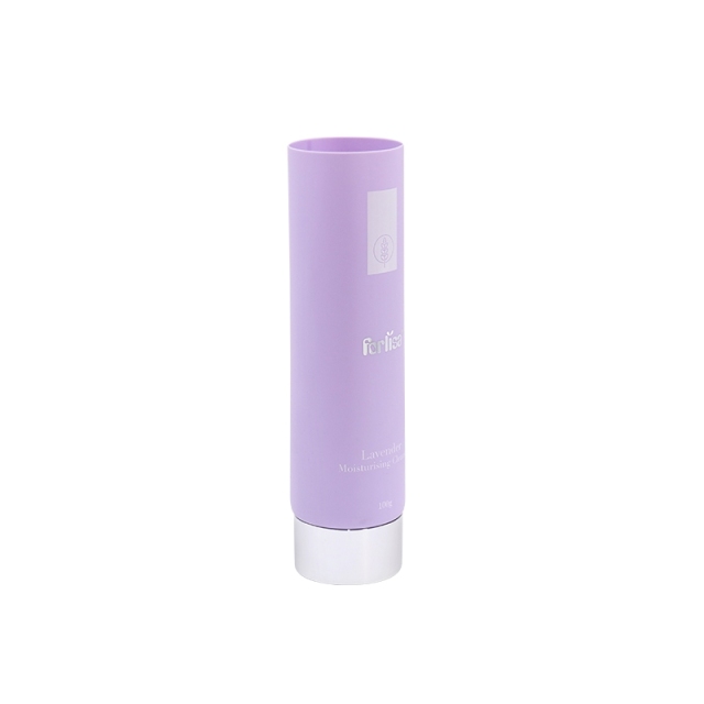 Purple Color Cosmetic Tube Containers With Screw Cap / Plastic Cream Tubes