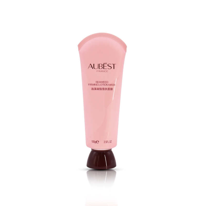Pink PE Plastic Squeeze Tubes For Cosmetics Skincare 100g With Screw Cap