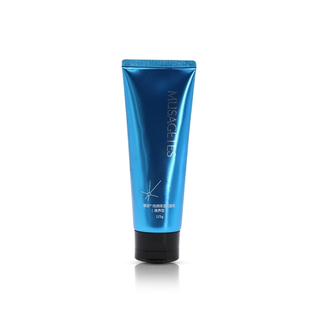 Blue 100ml 120ml Laminated Plastic Cosmetic Tubes With Flip Top Cap