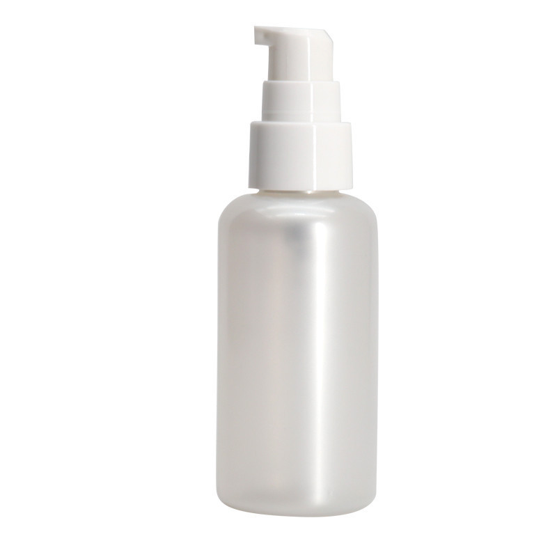 Refillable Plastic Lotion Pump Bottles Cylinder Shape Silk Printing Surface