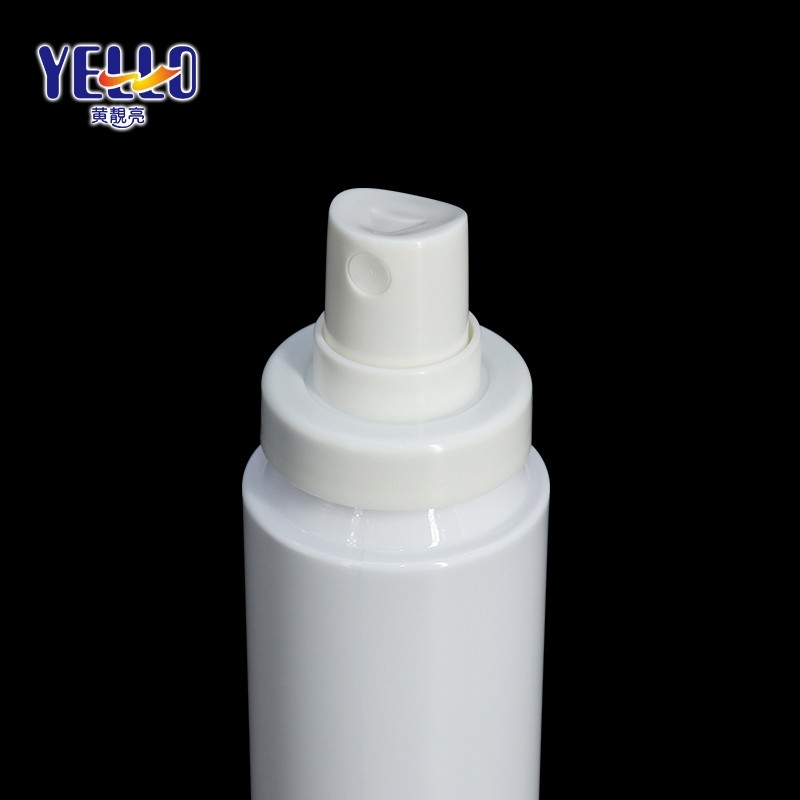 White Cosmetic Mist Spray Bottle 50ml 60ml 80ml Plastic Cylinder Shape Leak - Proof