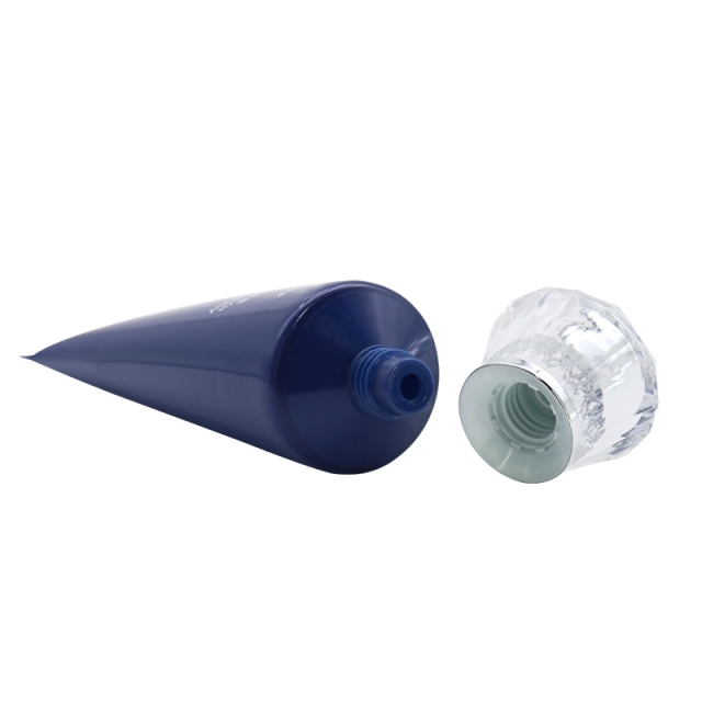 100g Plastic Cosmetic Tubes , Empty Hand Cream Tube With Acrylic Cap