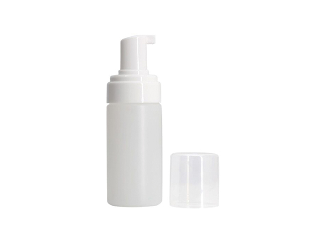 Clear Plastic Foam Pump Bottle 120ml Transparent Cap For Cosmetics