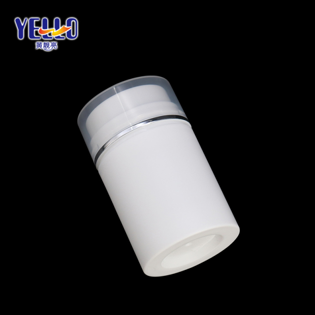 Cylinder 50ml PP Airless Bottle For Skincare Cream Foundation