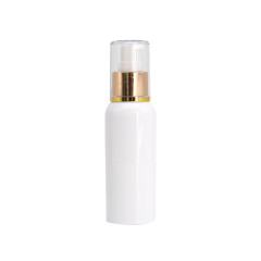 Refillable Plastic Lotion Pump Bottles Cylinder Shape Silk Printing Surface