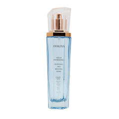 Facial Care Empty Lotion Bottle Glass Material Golden Electric Plating