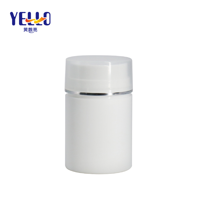 Cylinder 50ml PP Airless Bottle For Skincare Cream Foundation