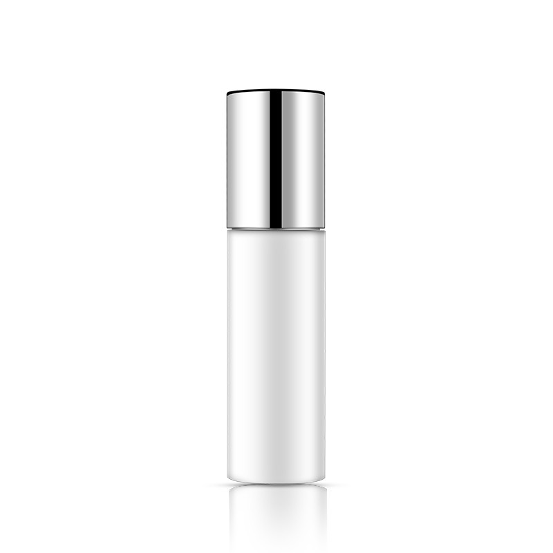 40Ml Airless Pump Bottles , White PET Plastic Empty Lotion Containers