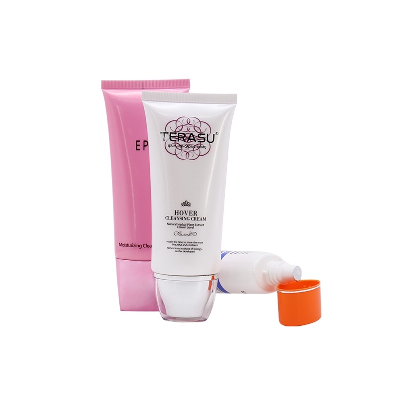 100G Empty Cosmetic Tubes , Customized Size Empty Plastic Lotion Tubes