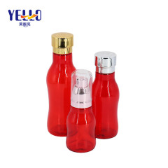 Unique Red Color Empty Lotion Bottle 60ml 80ml 120ml For Personal Care