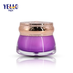 Elegant Style Acrylic Cosmetic Cream Jar Weather Resistance Customized Color