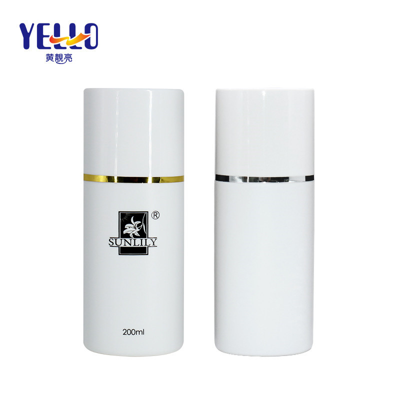 PE Plastic White 200ml Empty Toner Bottles For Cosmetic Packaging