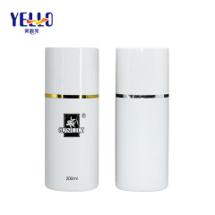 PE Plastic White 200ml Empty Toner Bottles For Cosmetic Packaging