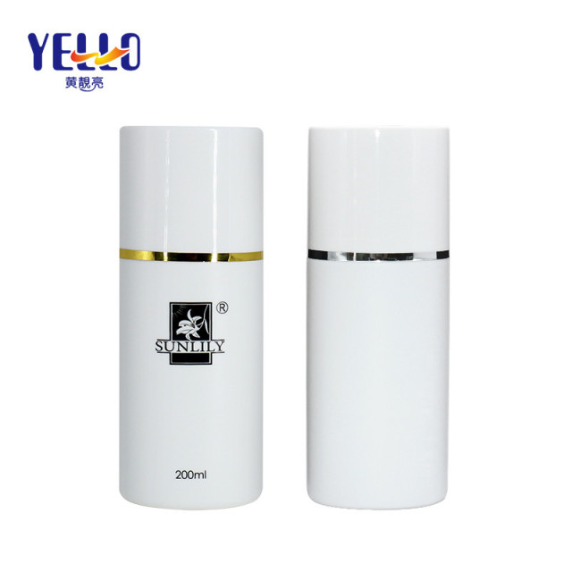 PE Plastic White 200ml Empty Toner Bottles For Cosmetic Packaging