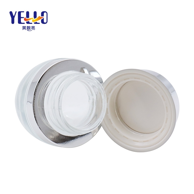 Custom Logo Cosmetic Glass Cream Jar 20g Face Cream Container Scratch Resistant