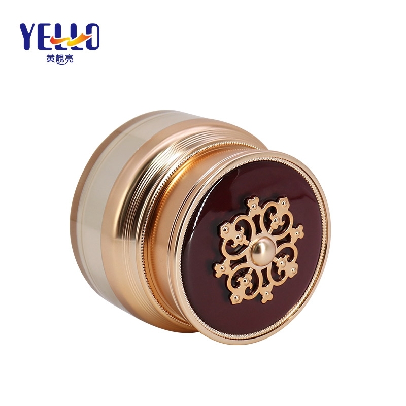 Refillable Cosmetic Cream Jar With Screw Cap 50g / Empty Skin Care Containers