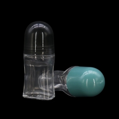 Unique Glass Deodorant Bottle Container 50ml With Roller Ball SGS