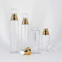 PET Plastic Clear Empty Lotion Bottle For Skincare Packaging 100ml