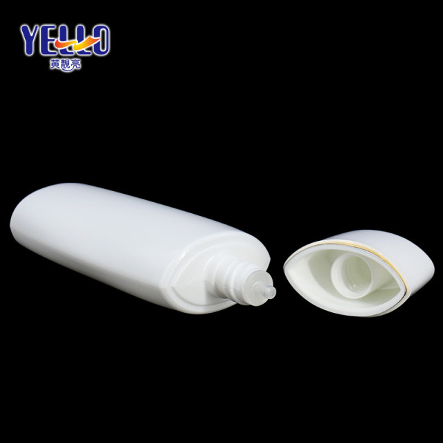 White 50ml Plastic Tottle Squeeze Bottle For Sun Cream