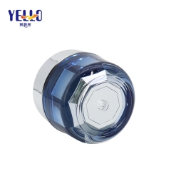High Gloss Cosmetic Cream Jar Packaging , Face Cream Blue Jar